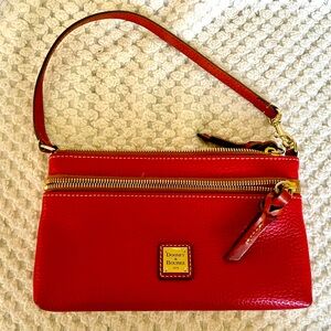 Dooney & Burke red wristlet